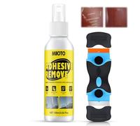 Miioto 120ML Rimuovi Colla, Sciogli Silicone, Solvente Rimuovi Silicone, Dotato di Raschietto Multiuso, Rimuove Rapidamente Etichette e Colla Ostinate Senza Lasciare Residui