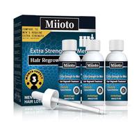 Miioto Anticaduta Capelli Uomo, Siero Crescita Capelli | Acceleratore Crescita Capelli, Siero Capellis Crescita Adatto a Tutti i Tipi, Rendere i capellis Più Folti, 3 * 60 ML