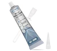 Miioto Colla per Vetro Extra Forte Trasparente, Silicone Trasparent, Colla Attack, Silicone Trasparente Adatto per Plastica, Vetro, Supercolla Industriale e Altre, 100ml