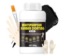 Miioto Gomma Liquida Nera, Rivestimento in Gomma Liquida, Guaina liquidas, Flessibile e Rimovibile per Pinze e Utensili per Gioielleria, Flessibile, Isolante, Durevole, 300g