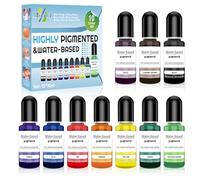 Miioto Pigmenti in Polvere, Colore per Polvere Colata, Colore per Polvere Colata in Gesso, Utilizzato per Colorare Cemento e Gesso, 10 Set