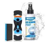 Miioto Rimuovi Colla Adesivi, Rimuovi Colla, Solvente Rimuovi Colla, Colla Spray, Rimuovi Adesivi Auto, Rimuove Rapidamente Residui di Adesivo, Nessun Residuo(100ML con Raschietto)