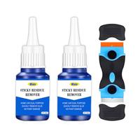 Miioto Rimuovi Colla, Solvente Rimuovi Colla, Rimuovi Colla Adesivi, Rimuovi Etichette, Dotato di Raschietto Multiuso, Rimuove Etichette e Colla, Eliminare i Residui di Collanti -20ml*2