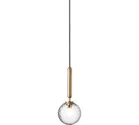Miira 1 Ottone in Lampadario e Trasparente Piccolo