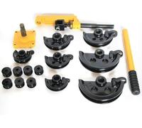 MIIWWOWO Curvatubi manualmente 0-180°, piegatubi a mano, 10-25 mm, piegatubi professionale, per tubi in rame, tubi in acciaio inox, tubi metallici, giallo