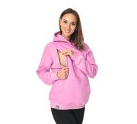 MijaCulture Molly M001 - Maglione per allattamento 2 in 1, Baby rosa, S