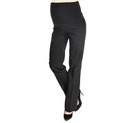 MijaCulture Pantaloni Premaman Classici ed Eleganti, Formal Smart 1011A (5XL, Nero/Interno Gamba 80cm)