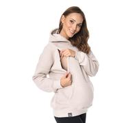MijaCulture Umstandsmode 2in1 Stillpullover & Umstandspullover Stilltop Stillpulli Molly M001, beige., XL