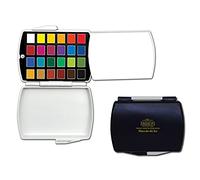 Mijello Gold Class Mission - Set di 3 bicchieri per acquerello, 12, 24, 48 colori, 3 tipi (MPW-1224)