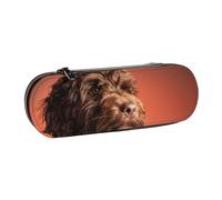 MIJKO Adorabile cane Cockapoo, Astuccio per matite Astuccio per matite in pelle PU Astuccio per penne a matita di grande capacità