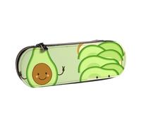 MIJKO Avocado carino, pane tostato e uovo ficcato, Astuccio per matite Astuccio per matite in pelle PU Astuccio per penne a matita di grande capacità