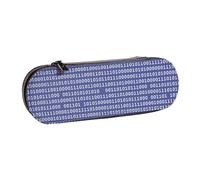 MIJKO Codice computer binario programmatore viola, Astuccio per matite Astuccio per matite in pelle PU Astuccio per penne a matita di grande capacità