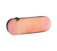 MIJKO Corallo Acquerello Sfumature Rosa Arancione, Astuccio per matite Astuccio per matite in pelle PU Astuccio per penne a matita di grande capacità