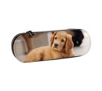 MIJKO Cuccioli di Cocker Spaniel Piccoli cani Spaniel Animali domestici, Astuccio per matite Astuccio per matite in pelle PU Astuccio per penne a matita di grande capacità