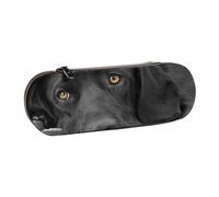 MIJKO Cucciolo di cane Labrador Black Lab Cane carino, Astuccio per matite Astuccio per matite in pelle PU Astuccio per penne a matita di grande capacità