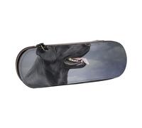 MIJKO Disegno del cane Labrador, Astuccio per matite Astuccio per matite in pelle PU Astuccio per penne a matita di grande capacità