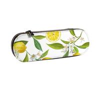 MIJKO Fiori di frutta al limone, Astuccio per matite Astuccio per matite in pelle PU Astuccio per penne a matita di grande capacità