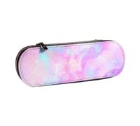 MIJKO Galaxy marmorizzato rosa viola, Astuccio per matite Astuccio per matite in pelle PU Astuccio per penne a matita di grande capacità