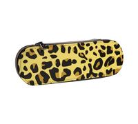 MIJKO Ghepardo Leopardo Giallo, Astuccio per matite Astuccio per matite in pelle PU Astuccio per penne a matita di grande capacità