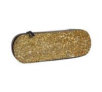 MIJKO Glitter oro scintillante scintillante scintillante, Astuccio per matite Astuccio per matite in pelle PU Astuccio per penne a matita di grande capacità