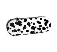 MIJKO Modello di cane dalmata o struttura della pelle di mucca, Astuccio per matite Astuccio per matite in pelle PU Astuccio per penne a matita di grande capacità