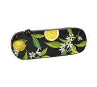 MIJKO Modello di frutta e limone, Astuccio per matite Astuccio per matite in pelle PU Astuccio per penne a matita di grande capacità