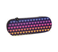 MIJKO Modello senza cuciture sfumato arcobaleno, Astuccio per matite Astuccio per matite in pelle PU Astuccio per penne a matita di grande capacità