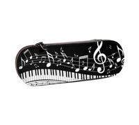 MIJKO Note chiave del pianoforte, Astuccio per matite Astuccio per matite in pelle PU Astuccio per penne a matita di grande capacità
