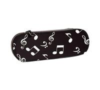 MIJKO Note di musica bianca, Astuccio per matite Astuccio per matite in pelle PU Astuccio per penne a matita di grande capacità