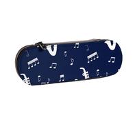 MIJKO Note musicali Sassofoni, Astuccio per matite Astuccio per matite in pelle PU Astuccio per penne a matita di grande capacità