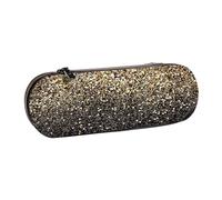MIJKO Paillettes dorate scintillanti, Astuccio per matite Astuccio per matite in pelle PU Astuccio per penne a matita di grande capacità