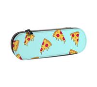 MIJKO Stampa della pizza, Astuccio per matite Astuccio per matite in pelle PU Astuccio per penne a matita di grande capacità