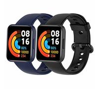 MIJOBS 2 Cinturini Compatibili con Xiaomi Redmi Watch 2Lite & POCO Watch Cinturino in Silicone Braccialetti Sportivi Impermeabili