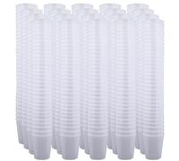 MIJOMA Bicchieri da liquore infrangibili in plastica, resistenti bicchierini per shot. Jello Shot, dessert, feste, matrimoni, compleanni, lavabili in lavastoviglie, riutilizzabili, 29 ml (bianco, 640