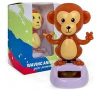 MIJOMA Figura oscillante a energia solare, in plastica, altezza 10 cm, non sono necessarie batterie, per davanzali, auto e luoghi soleggiati (AFFE Kawaii)