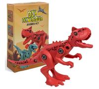 MIJOMA Kit di dinosauri fai da te: costruisci il tuo mini dinosauro, 5 modelli - Carnotaurus, T-Rex e altro ancora, personaggi in plastica mobile, gioco e divertimento per bambini (Carnotaurus)