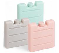 MIJOMA Mini set di piatti refrigeranti riutilizzabili per borsa frigo, contenitore per il pranzo, contenitori refrigeranti in colori pastello, adatti per alimenti e compatti (3)