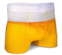 MIJOMA Pantaloncini da birra da uomo in scatola - Boxer divertenti in design birra, comodi mutande in cotone, regalo di birra per uomini, Design della birra, M