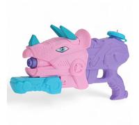 MIJOMA Pistola ad acqua a forma di dinosauro - fucile ad acqua con funzione pompaggio per bambini - 28 cm azione estiva giocattolo outdoor Dino Space Gun in plastica (rosa/viola)