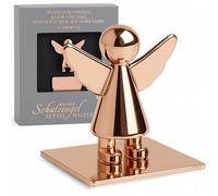 MIJOMA Porta foglietti magnetici con angelo custode: il tuo compagno per auto, ideale per appunti, biglietti di parcheggio, 3 cm (oro rosa)