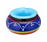 MIJOMA Posacenere antivento blu, design Fiesta, diametro 11 cm