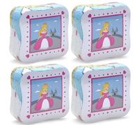 MIJOMA Set di 4 asciugamani magici principesse, in cotone, 30 x 30 cm