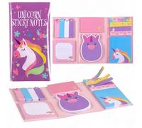 MIJOMA Set di 6 foglietti adesivi Sticky Notes con diversi formati, perfetto per scuola, ufficio e uso quotidiano, design colorato (unicorno)