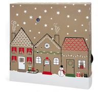 MIJOMA Soundbox con musica natalizia, altoparlante con sensore di movimento, volume regolabile, interruttore on/off, per bagno, corridoio, ufficio, soggiorno (case - Wish You a Merry Christmas)