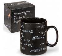 MIJOMA Tazza da caffè XL in gres, motivo matematica, 13 x 11 cm, circa 850 ml, per ufficio e casa