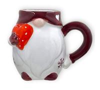 MIJOMA Tazza di Natale - Incantevole tazza in ceramica con design 3D natalizio - perfetta per bevande calde e fredde - 300 ml - tazza da tè tazza da caffè e decorazione della cucina (galletta)