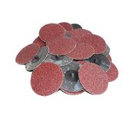 MiJunHD 25 dischi abrasivi da 75 mm, a cambio rapido, grana 120, dischi abrasivi per finitura superficiale, smerigliatura, lucidatura, rimozione della vernice