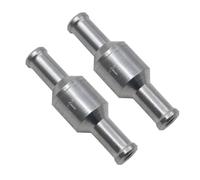 MiJunHD Valvola per carburante unidirezionale in alluminio, 2 pezzi, 8 mm, valvola di non ritorno, adatta per benzina, diesel, olio, acqua, per carburatore auto e sistemi a bassa pressione