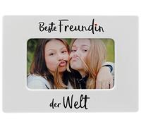 MIK funshopping Cornice dell'amicizia per formato immagine 13 x 8 cm - per una casa armoniosa, risveglia i ricordi - senza tempo, elegante, alla moda, con pratico supporto pieghevole (migliore amica
