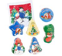 MIK funshopping Set di asciugamani magici, asciugamani magici, asciugamani incantati, regali per bambini, premi a sorte (confezione da 6, Buon Natale)